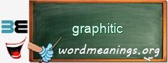 WordMeaning blackboard for graphitic